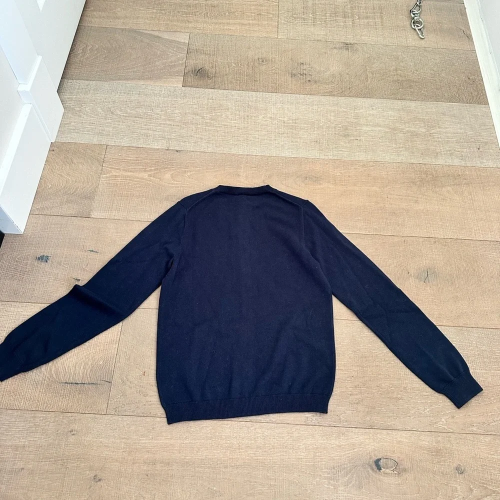 Crewcuts Navy Blue Button-Front Cotton Cardigan